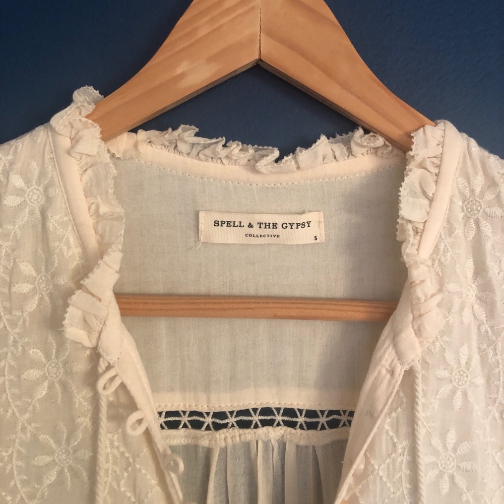 Spell White Lace Maxi Dress - Picture 6 of 8